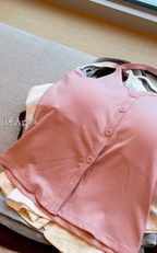掛頸開叉sexy小背心 【7色入】