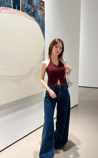 掛頸開叉sexy小背心 【7色入】