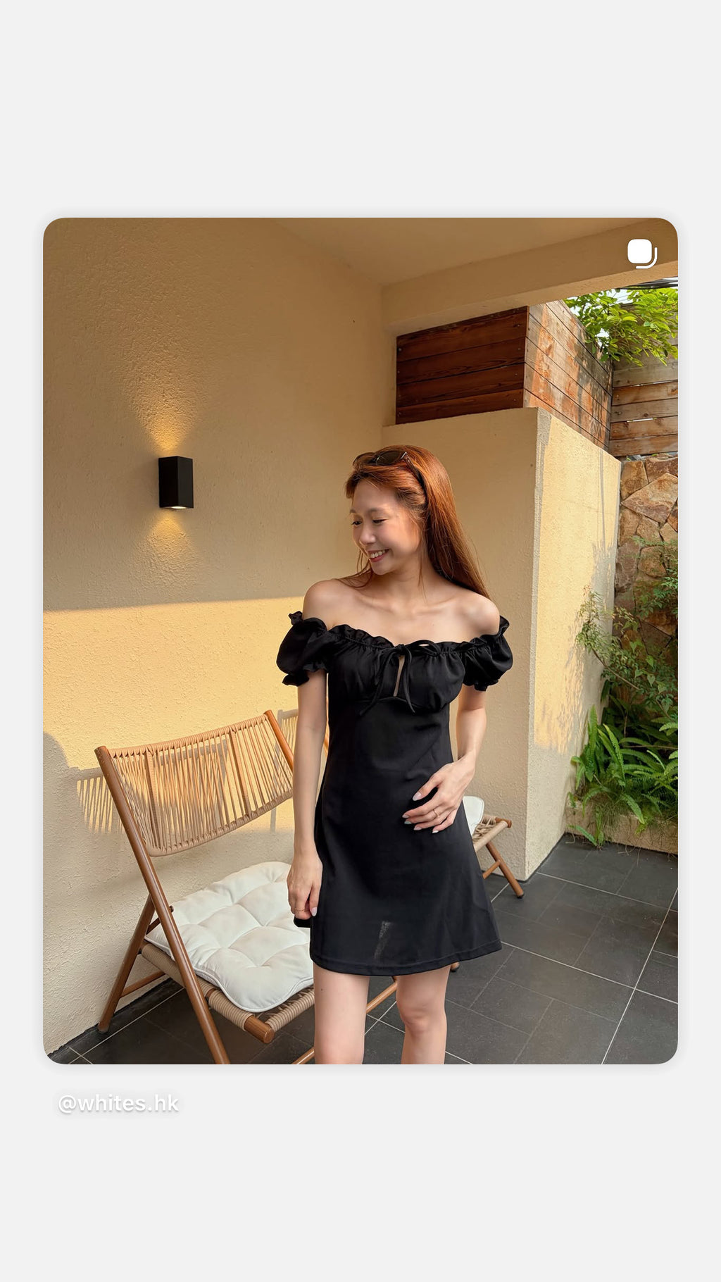 Ruffle公主👸🏻袖中空蝴蝶結連身裙