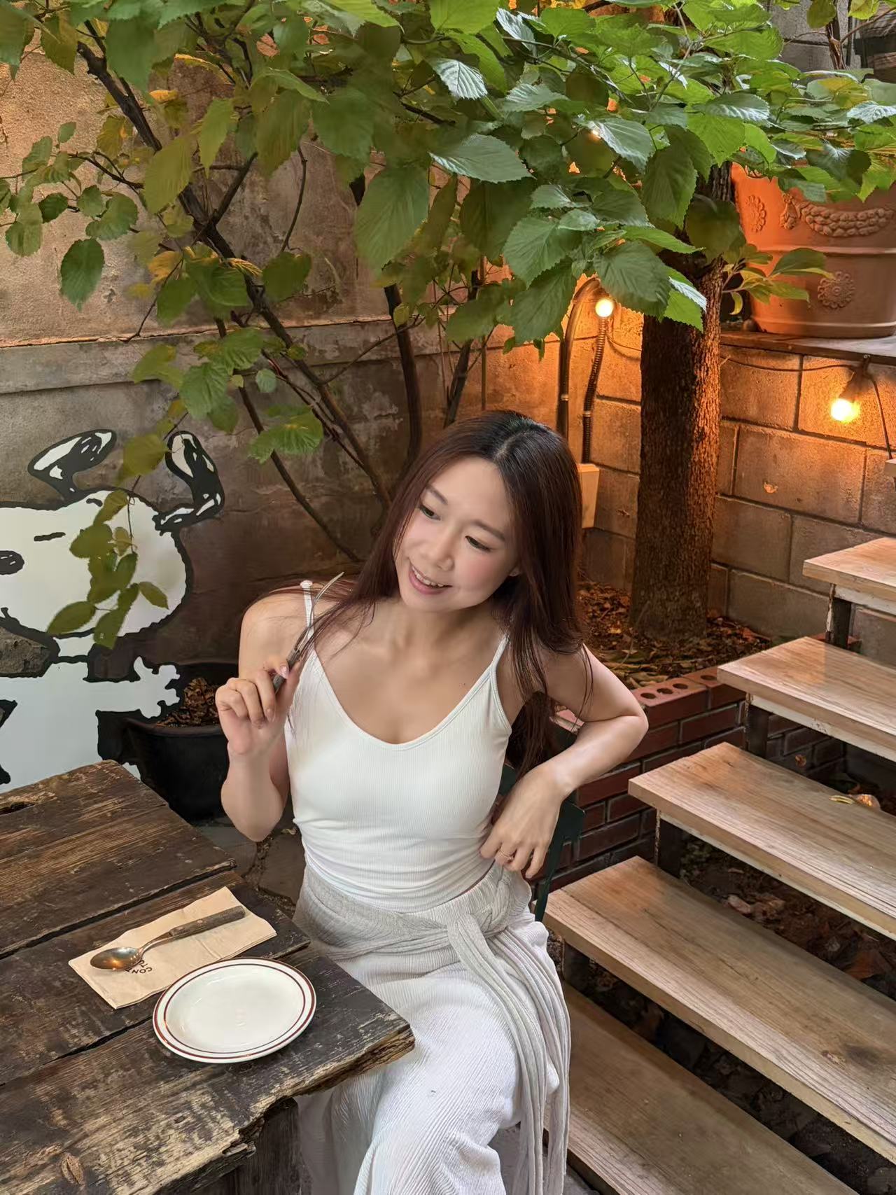 皺摺半截散裙