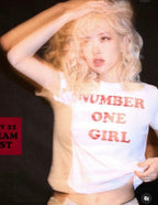 NUMBER ONE GIRL Tee (Rosie同款）【4色入】