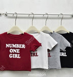 NUMBER ONE GIRL Tee (Rosie同款）【4色入】