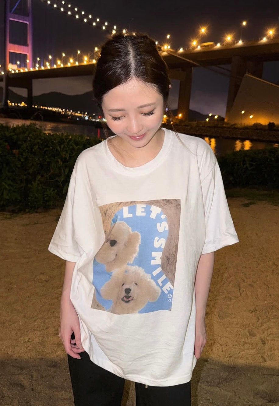 可愛既狗狗自拍Tee 【2色入】