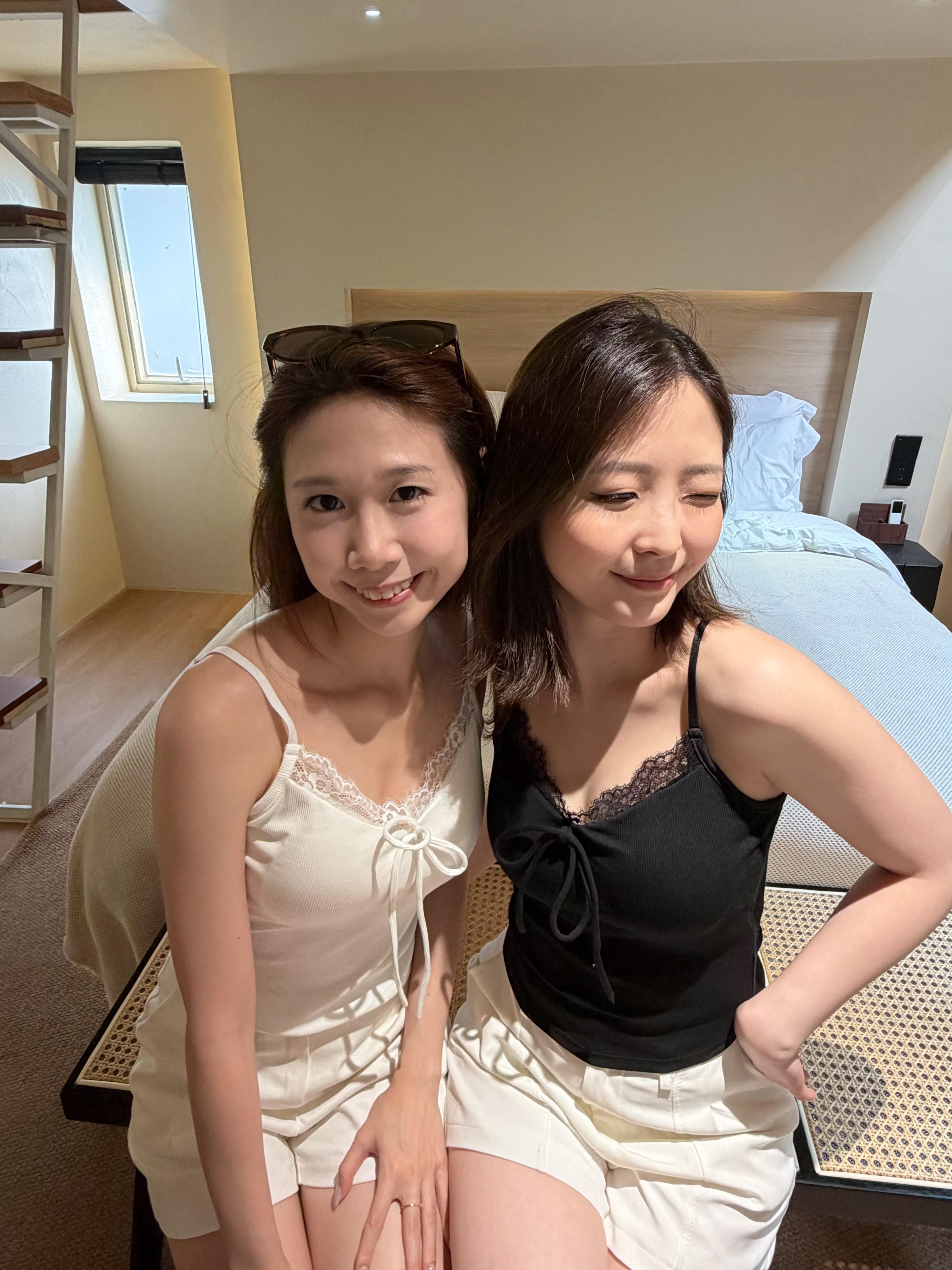 Lace蝴蝶V領口背心bra top 【5色入】