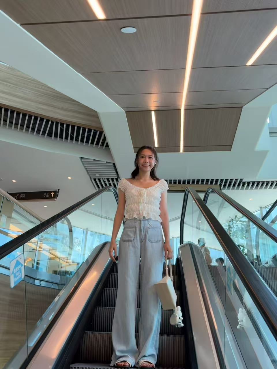 靚靚暗花小 V 背心 top